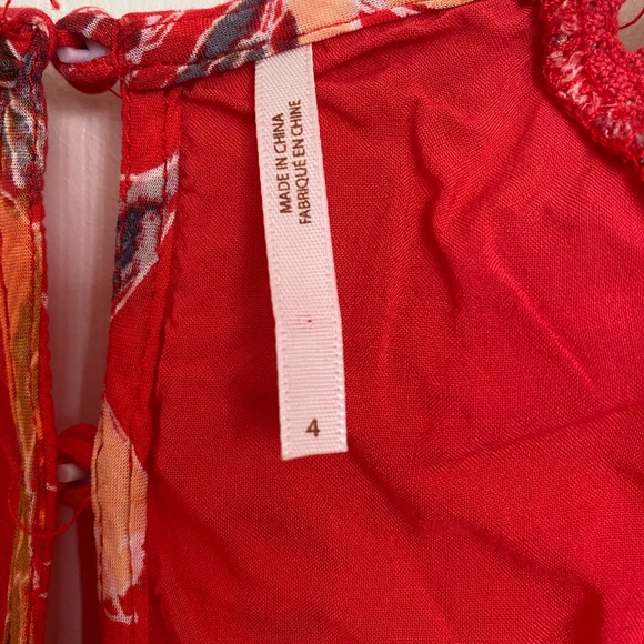 Free People Floral Mini Dres - Picture 8 of 10